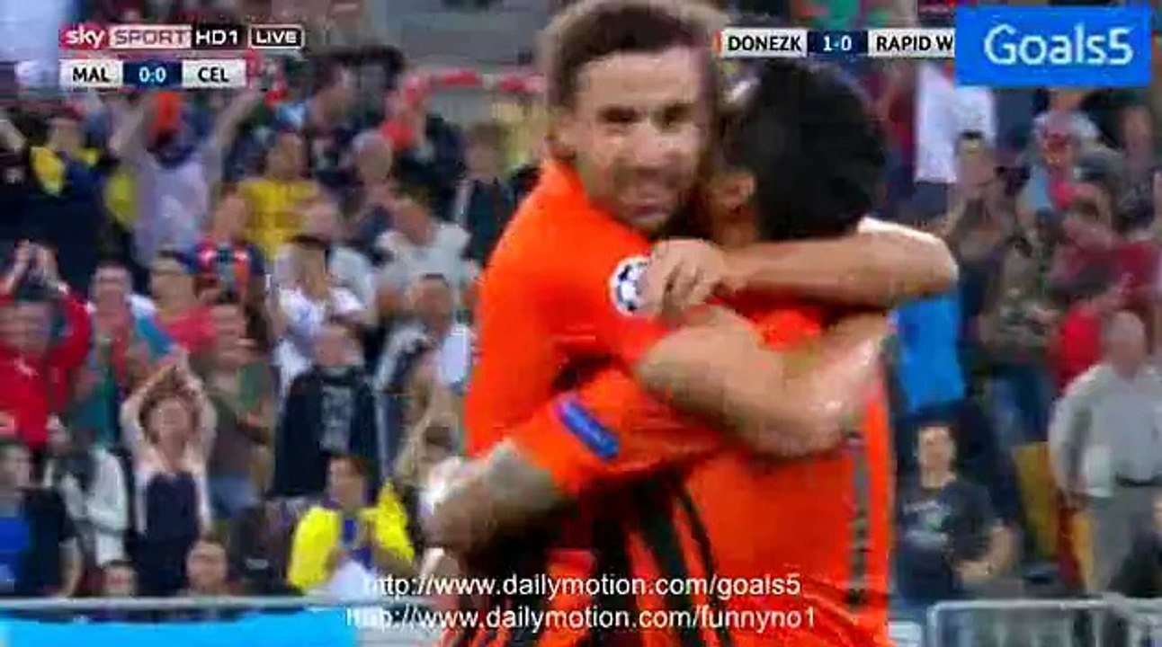 Marlos Goal Shakhtar 1 - 0 Rapid Vienna Champions League 25-8-2015