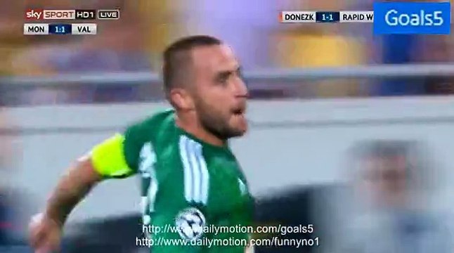 Steffen Hofmann Goal Shakhtar 1 - 2 Rapid Vienna Champions League 25-8-2015