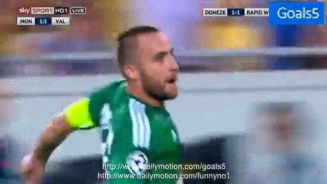 Steffen Hofmann Goal Shakhtar 1 - 2 Rapid Vienna Champions League 25-8-2015