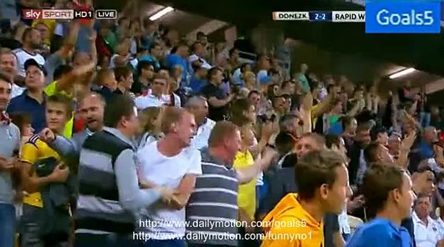 Oleksandr Gladkyj Goal Shakhtar 2 - 2 Rapid Vienna Champions League 25-8-2015