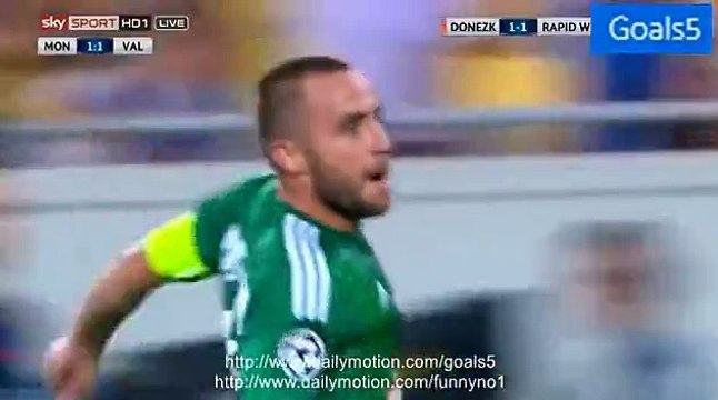 Steffen Hofmann Goal Shakhtar 1 - 2 Rapid Vienna Champions League 25-8-2015