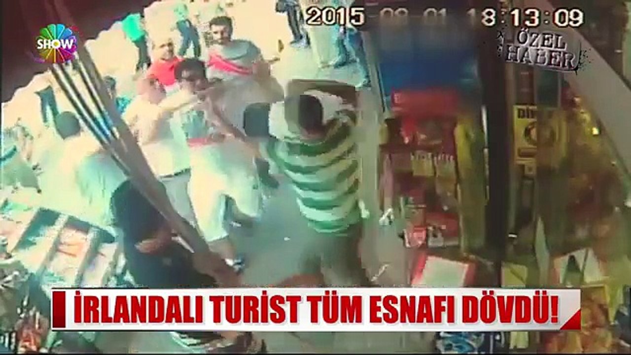 İrlandalı Turist, Aksaray esnafını dövdü