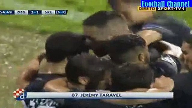 Jeremy Taravel Goal - Dinamo Zagreb vs Skenderbeu 3-1 _25.08.2015 CHAMPIONS LEAGUE