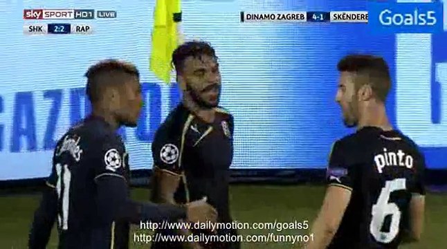 El Arbi Soudani Goal Dinamo Zagreb 4 - 1 Skenderbeu Champions League 25-8-2015