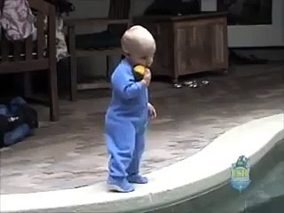 Baby falls into the Swimming Pool and nobody to save him... but Surprising!!!