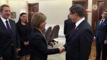 Davutoğlu, KKTC Dışişleri Bakanı Çolak'ı kabul etti