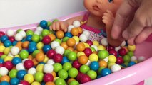 Nenuco Baby Doll Bathtime Color Gum Balls Surprise Toys Disney Frozen Minnie Masha Minions Toys