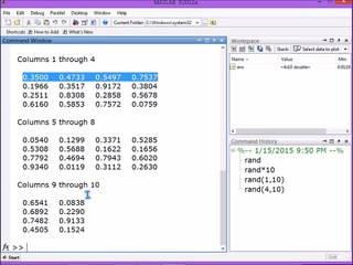 10 MATLAB RANDOM MEAN MEDIAN SYSMS