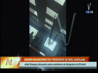 ¿Dirigente de Real Garcilaso amenazó de muerte a sus jugadores? (VIDEO)