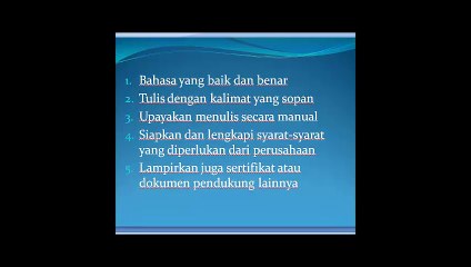 Persiapan Membuat Surat Lamaran Kerja