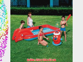 Bestway 53047 - Planschbecken Interactive Fire Truck Play Pool 251 x 124 x 51 cm