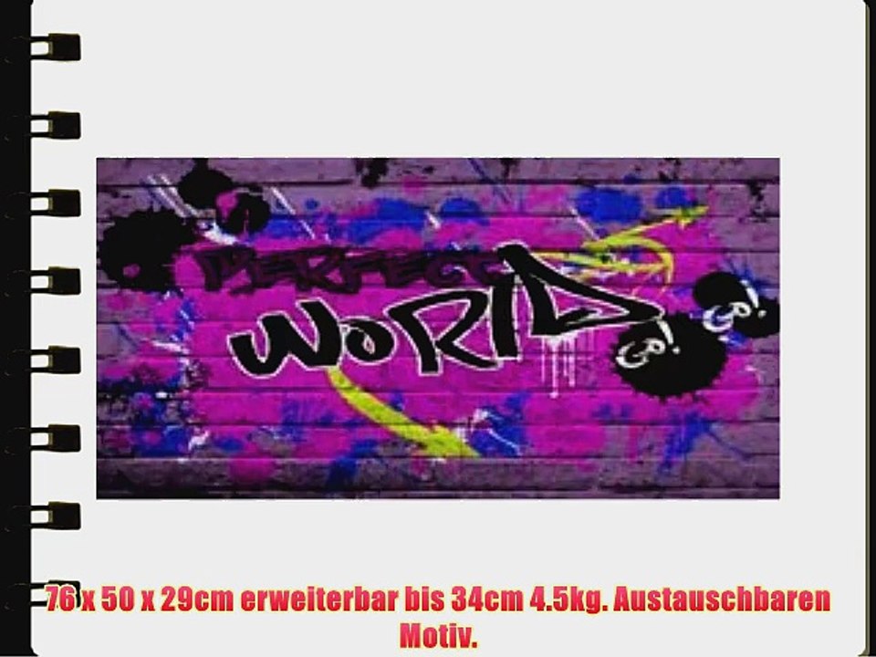 Graffiti 10048 Perfect World Hard Luggage Trolley Koffer Hartschalen Hartgep?ck Case Cover