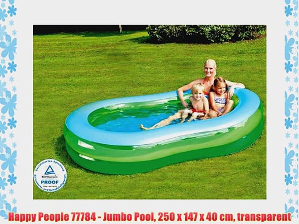 Happy People 77784 - Jumbo Pool 250 x 147 x 40 cm transparent
