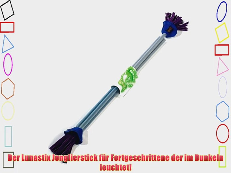 Devilstick Jonglieren: Original Lunastix Glow nachtleuchtend