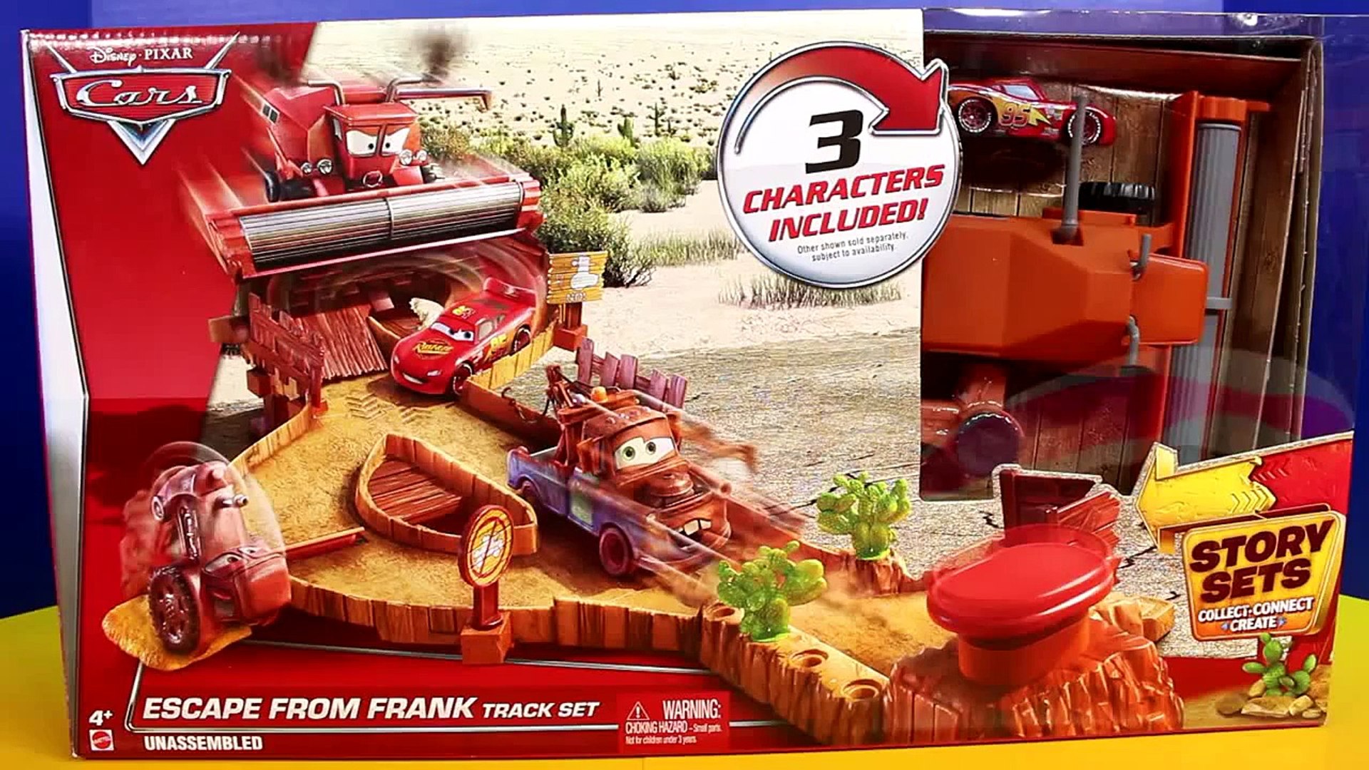 Disney Pixar Cars Escape From Frank Track Set with Lightning McQueen Mater Radiator springs