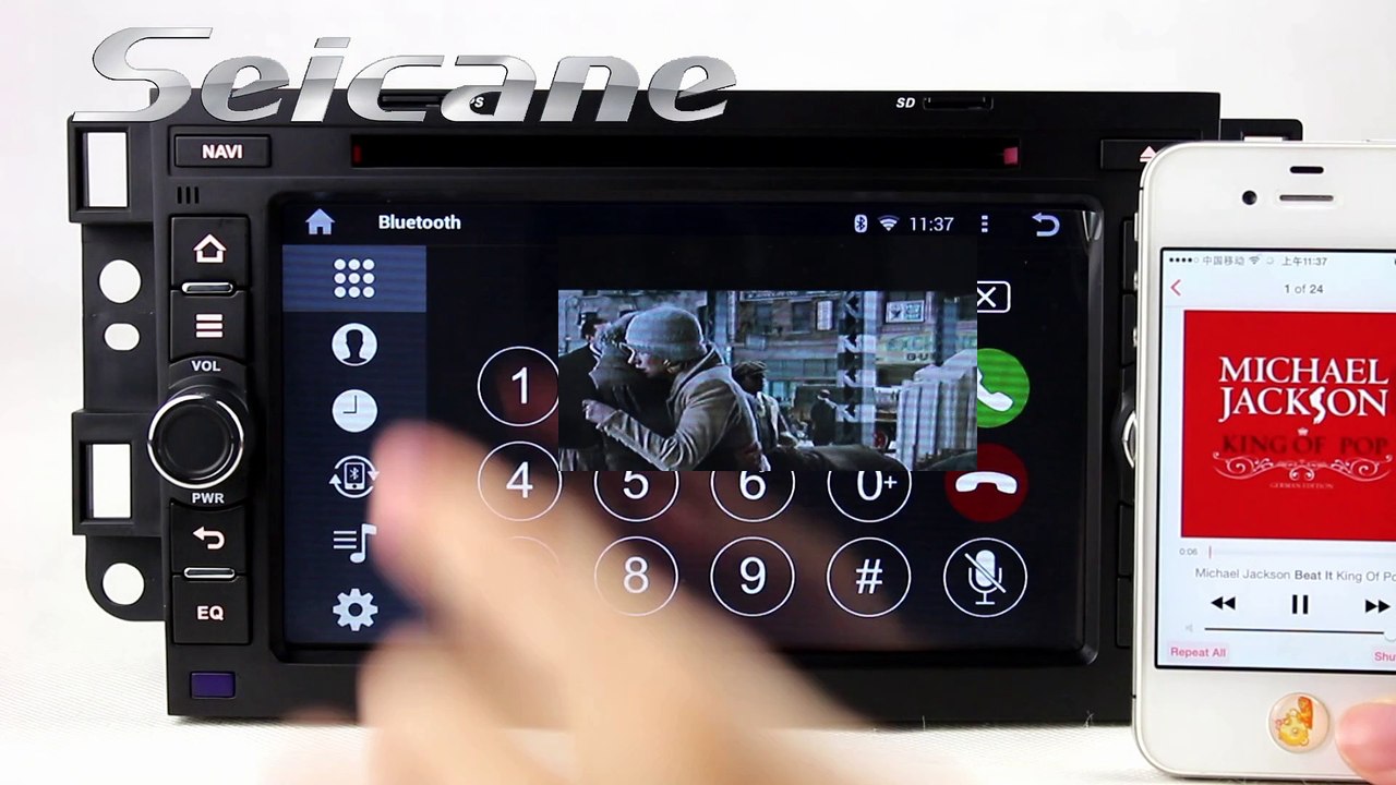 Aftermarket HD 1024*600 touch screen car stereo for 2006-2011 Chevy Captiva in dash radio player