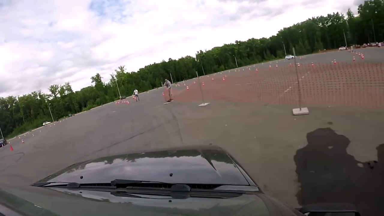Drif Car Driver hit spectator during drifting show in Russia