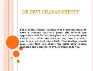 dr devi charan shetty