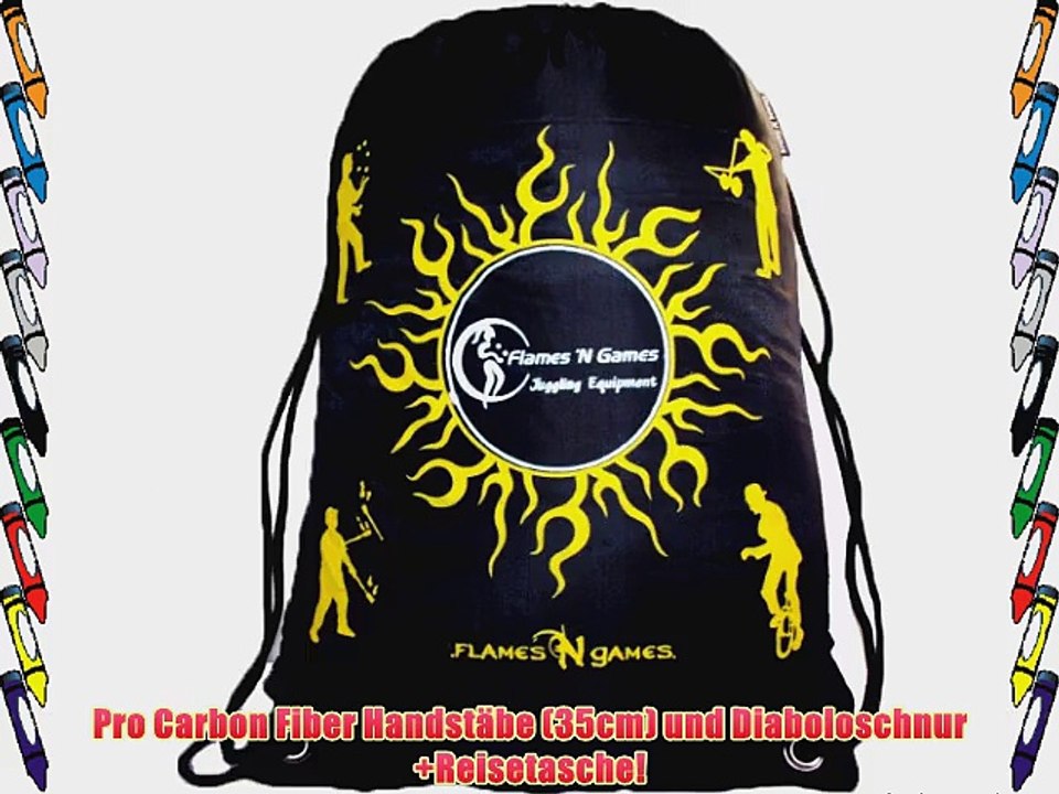 Diabolo Set Cyclone Quartz (Gr?n) Freil?ufer (mit kugellager) Dreifache Lagerung Kombi-Set