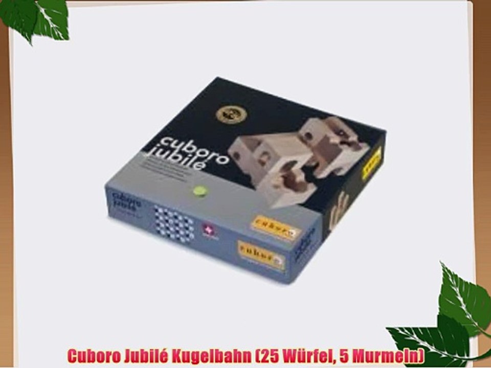 Cuboro jubil? kugelbahn (25 w?rfel 5 murmeln)