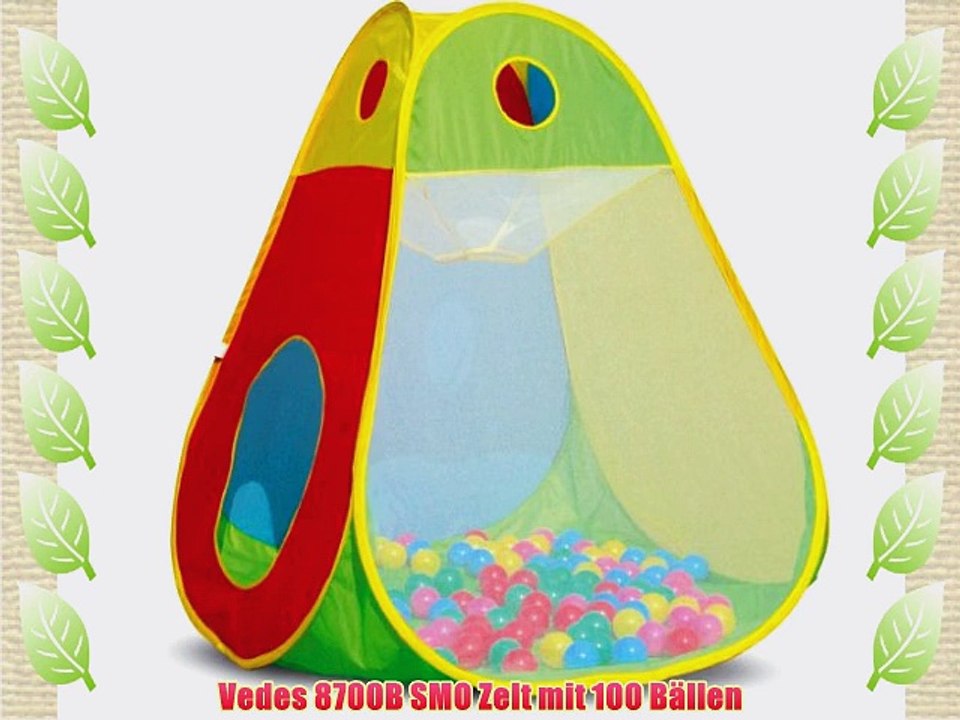 Vedes 8700B SMO Zelt mit 100 B?llen