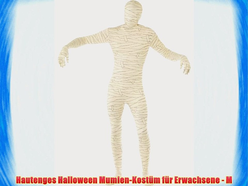 Hautenges Halloween Mumien-Kost?m f?r Erwachsene - M