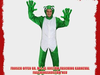 Descargar video: FROSCH OFFEN GR. M-L-XL KOST?M FASCHING KARNEVAL FASCHINGSKOST?M NEU