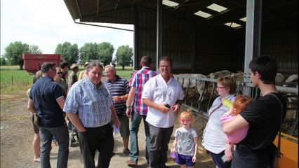 visite des bouchers à la ferme Fremaut organisée par la SA Outrebon