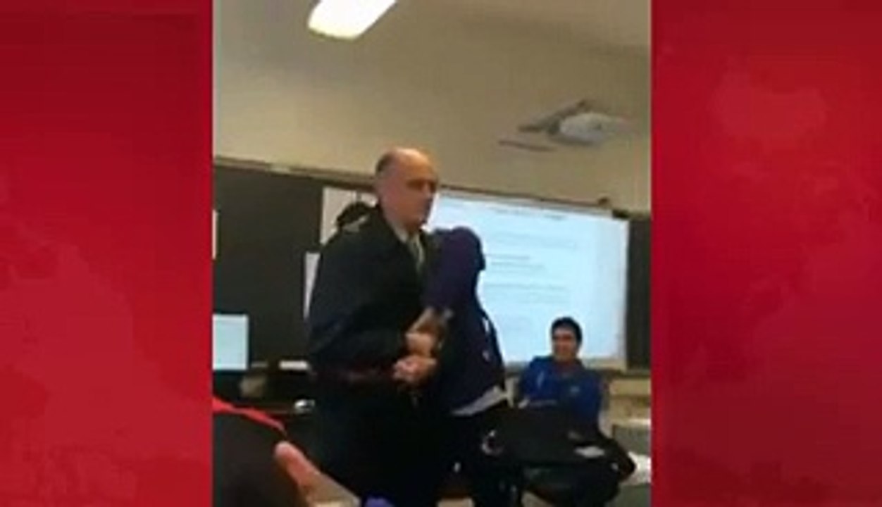Teacher under Attack by Student