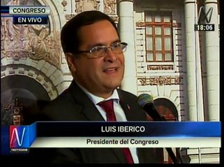 Luis Iberico responde a Ollanta Humala: "Investigaciones en el Congreso no son redundantes"