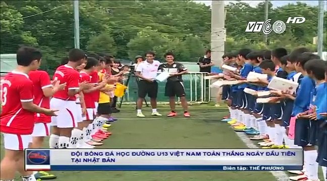 VTC3 đưa tin về ngày đầu tiên chuyến du đấu của tuyển U13 BĐHĐ Yamaha tại Nhật Bản