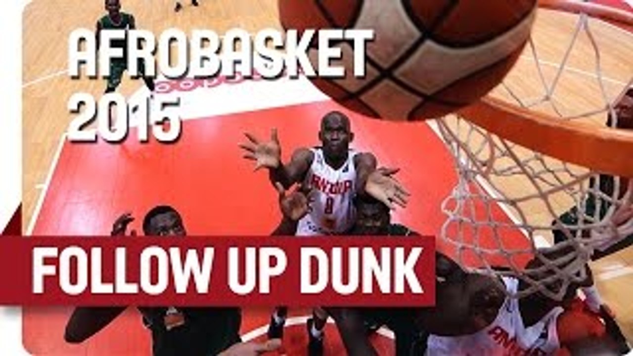 Max Kouguere with a Big Follow Up Dunk - AfroBasket 2015