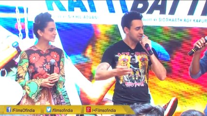 Kangana And Imran At A College Fest Promoting Katti Batti