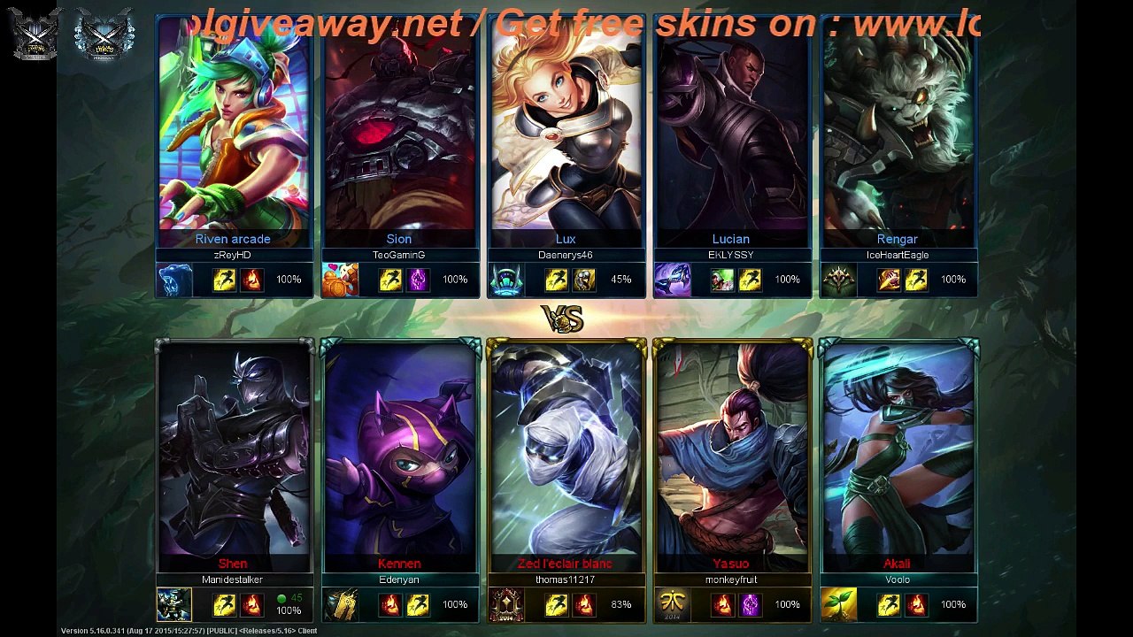 LolGiveAway Live (REPLAY) (2015-08-26 11:01:55 - 2015-08-26 12:24:58)