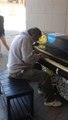 Homeless man on E Pender in Vancouver plays awesome song on community piano. Downtown Eastside DTES
