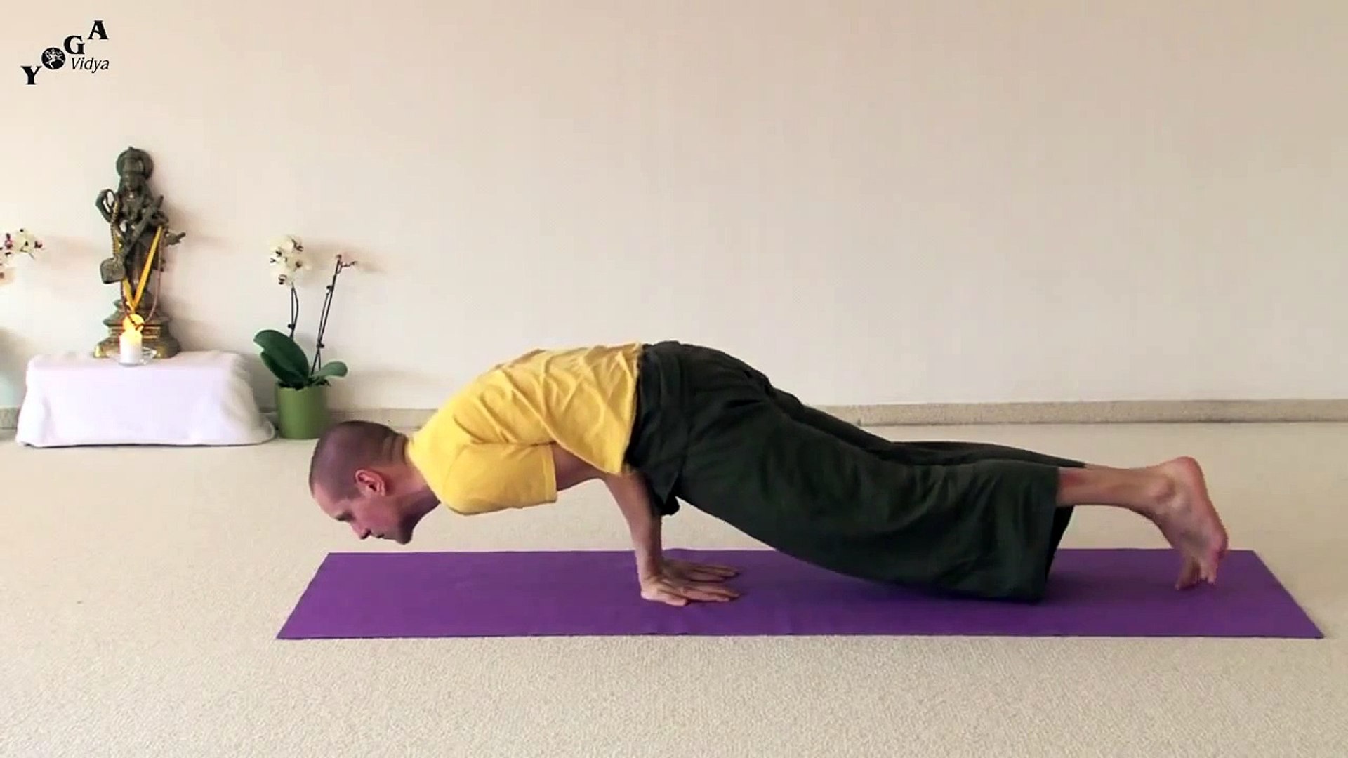 Yoga for beginners – Yoga Peacock Posture – Mayurasana