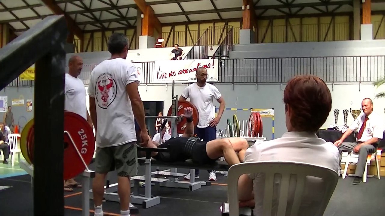 championnat de France 2015 DC RAW à Begles 170 kg en 2eme barre