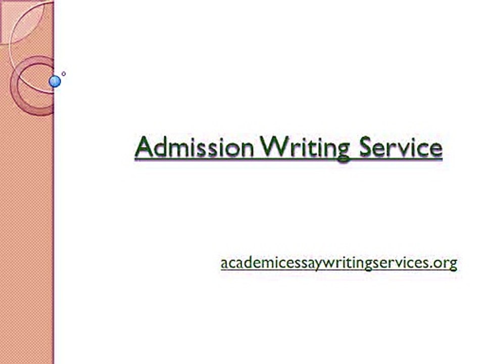 Admission Writing Service