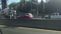 Tased Man running off police officers on San Jose Highway