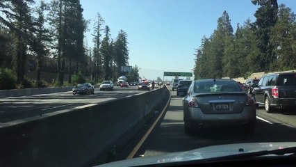 Un homme poursuivit par 6 policiers sur l'autoroute