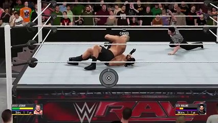 WWE 2K16 gameplay Brock Lesnar vs. Seth Rollins WWE On Fantastic Videos