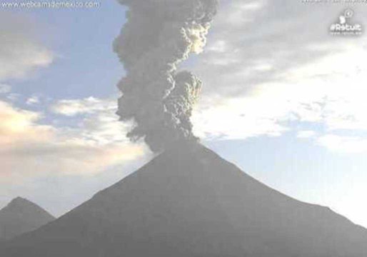 Colima Volcano Erupts Twice
