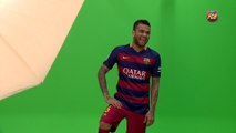 Sesión fotográfica con los jugadores del Barça