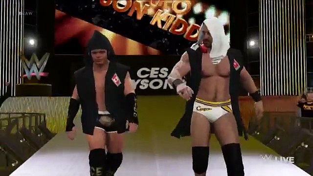 WWE 2K16 Entrances Tyson Kidd Cesaro vs. The Vaudevillians WWE On Fantastic Videos
