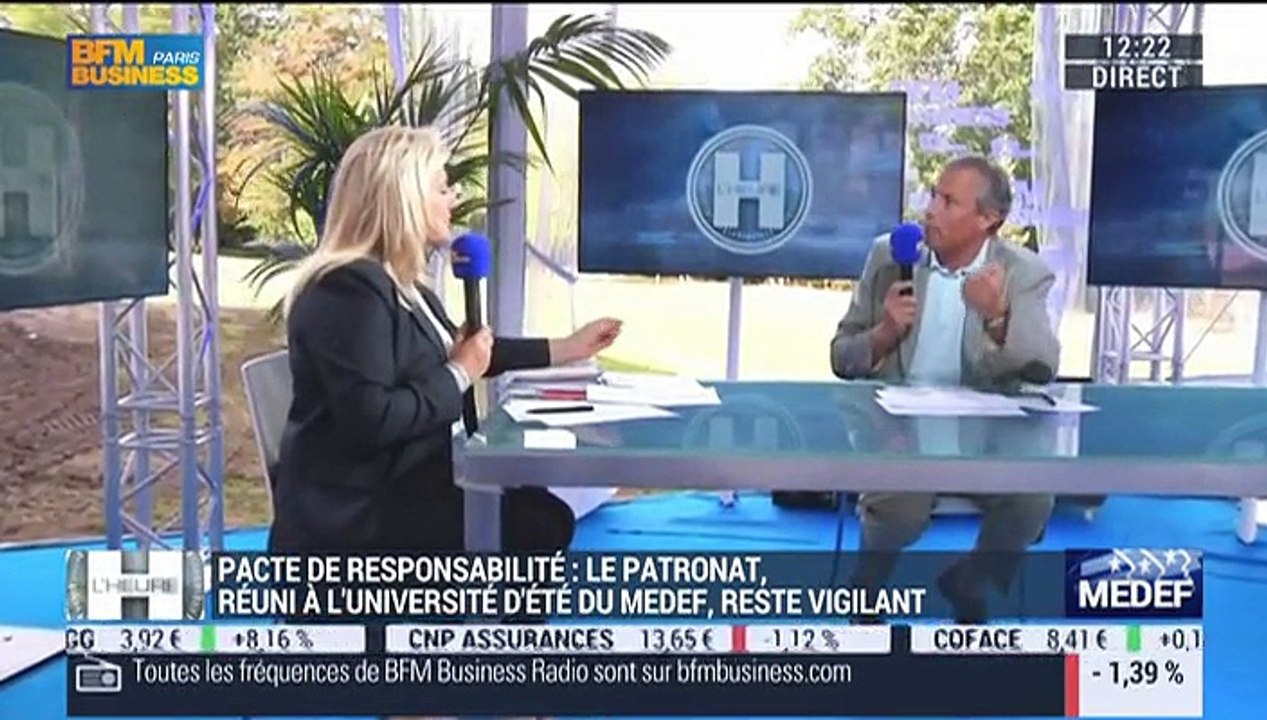 Jérôme Frantz, président de la Commission compétitivité, innovation et attractivité du territoire du Medef - 26/08