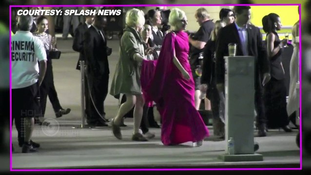 (VIDEO) Lady Gaga Looks GORGEOUS In Pink As She FIlms American Horror Story