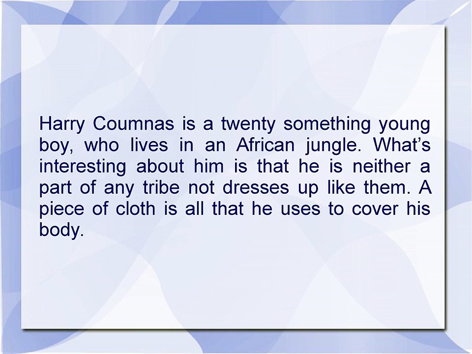 Harry_Coumnas_Lives_In_African_Jungle