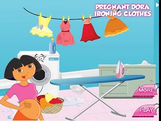Dora the Explorer Episode Pregnant Dora Ironing Clothes Full Game for Children HD