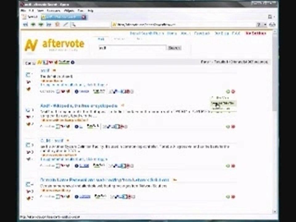 Aftervote Demonstration