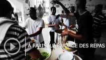 Migrants  : à Paris, le partage des repas